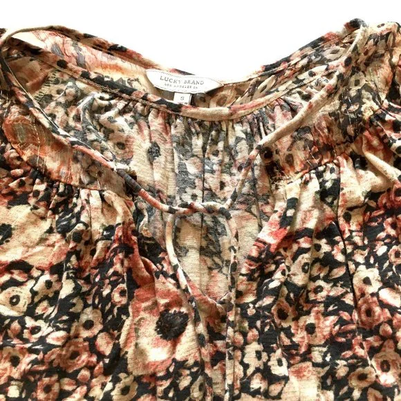 Lucky Brand Floral Boho Blouse - Picture 8 of 8